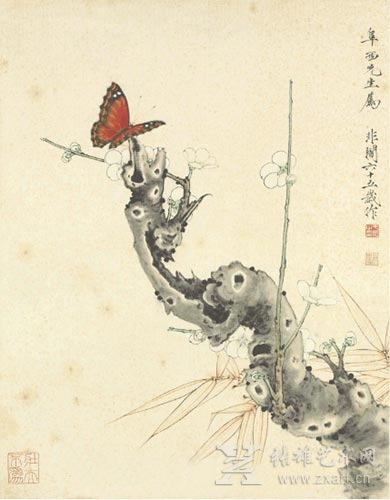 《红蝶蹁跹》于非闇