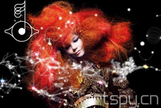   　比约克（Björk），《自然定律》专辑（Biophilia，2011），图片：By M/M (Paris) ，摄影：Inez van Lamsweerde & Vinoodh Matadin，版权：Wellhart Ltd & One Little Indian