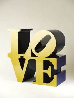 《LOVE （金／蓝色）》