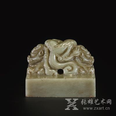  明代 青白玉《皇唐受命之宝》玺