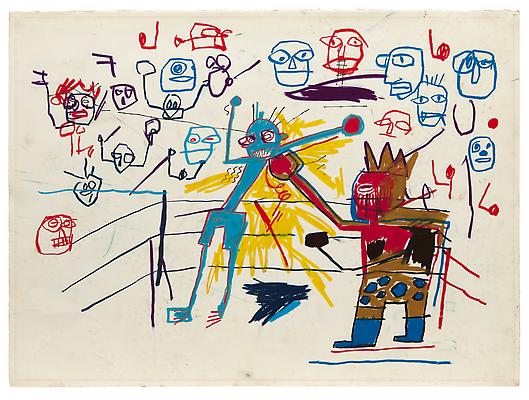   图注：Jean-Michel Basquiat 《无题》1981