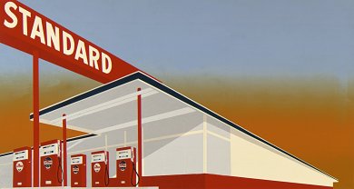   图注：Ed Ruscha《Standard Station》1966