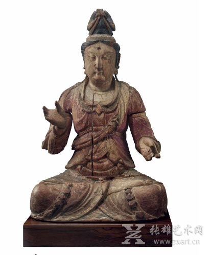 菩萨大彩木图坐像