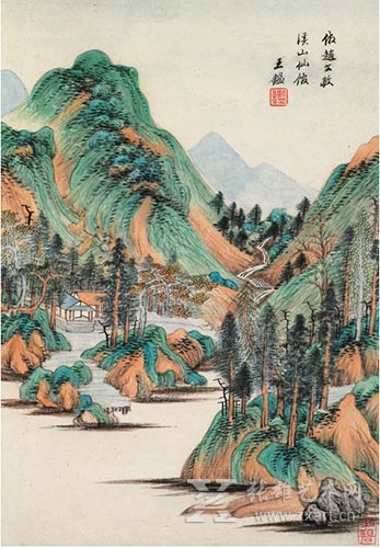 仿元人山水