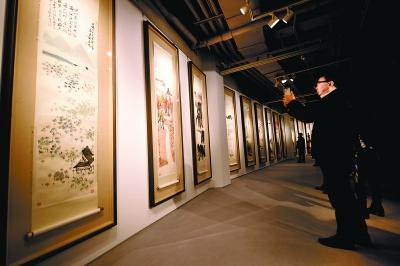 齐白石山水十二条屏时隔57年再亮相 被喻“史上最贵”艺术品