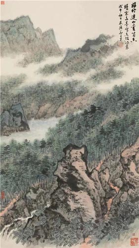 Lot 508俞子才(1915-1992) 东坡诗意图