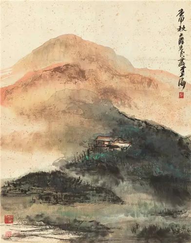Lot 565朱屺瞻(1892-1996) 春山图