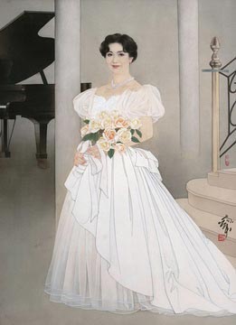 何家英 《淑女像》 成交价 RMB：7,590,000 嘉德四季第27期