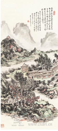 黄宾虹  《五十万卷楼图》一九四六年作 估价3,500,000 — 5,000,000