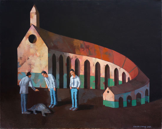   魏志成 世界上所有的夜晚3 2014 布面油画 80×100cm