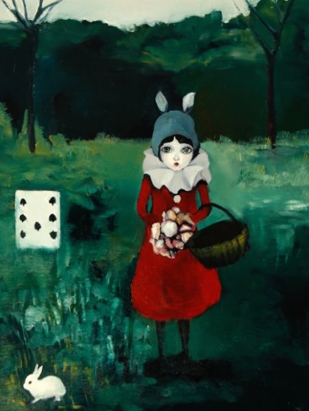   徐跋骋下一站幸福，42cm×32cm，布面油画，2014
