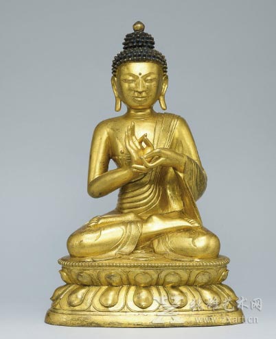  18 世纪 镀金青铜佛 估价1,000,000 –1,500,000港币