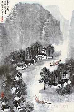 李可染的《鱼米之乡》以391万元成交