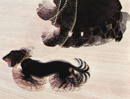 巴拉，《系着皮带的狗》，1912