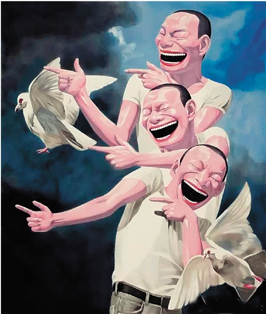   岳敏君 和平鸽 120×80cm 2009年