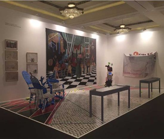 迪拜伊萨贝尔·范登恩德画廊展出的装置作品