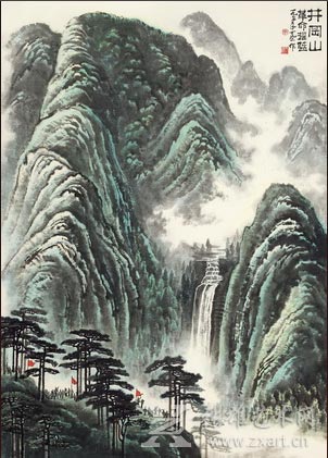 李可染《井冈山》