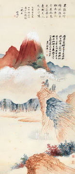 张大千 《僧繇法山水》