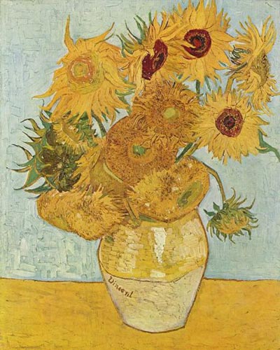 梵高《向日葵》 1888年 76cm*100cm,布面油画