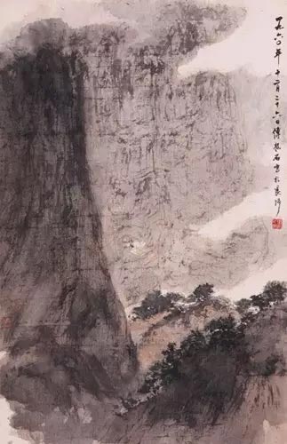 傅抱石  云山幽居