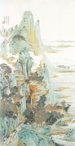 陆俨少 江山胜览