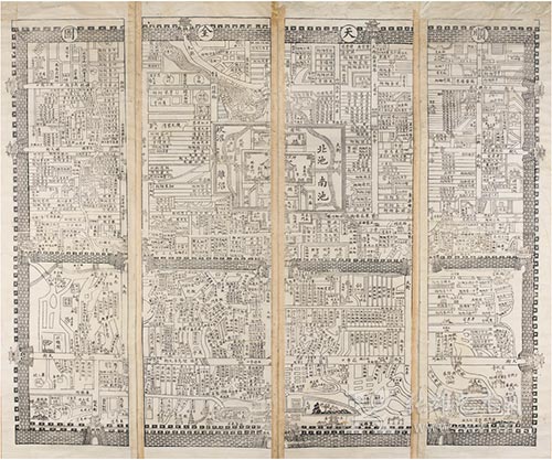 顺天全图 （完整的北京地图）中国晚清 十八或十九世纪初  估价30,000 — 40,000英镑