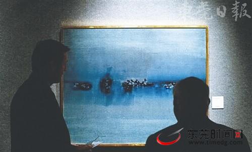 印度先锋抽象派艺术家华苏迪奥·盖同德的作品以高价拍出。（网络图）