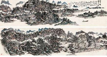   黄宾虹92岁巨制《南高峰小景》以6267.5万元成交