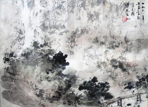 傅抱石山水画