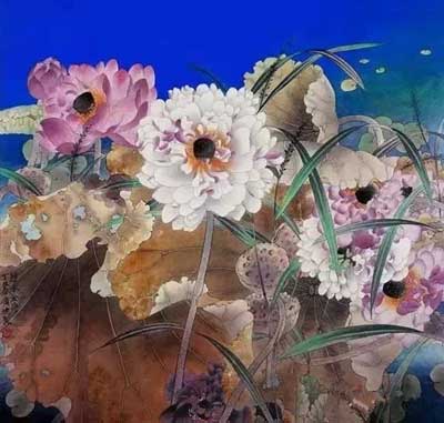    贾广健国画作品。  