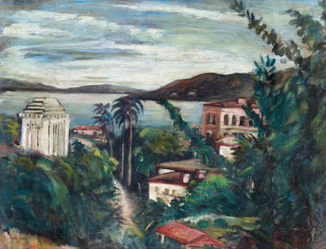 唐蕴玉 《风景》 布面 油画 45.7×60.2cm