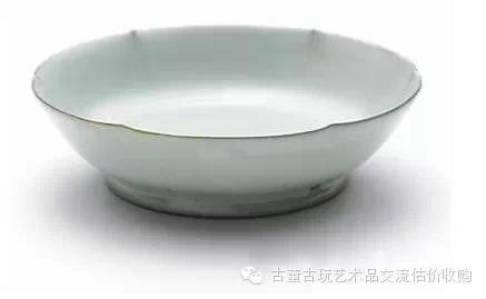 北宋汝窑天青釉葵花洗