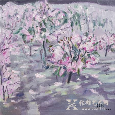 《春雨夜入茶花园》,徐强, 2014年