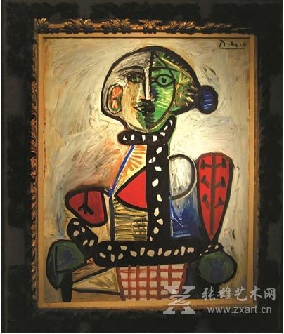 1.85亿元人民币毕加索名画《盘发髻女子坐像》