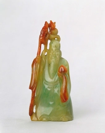 翡翠雕寿星像