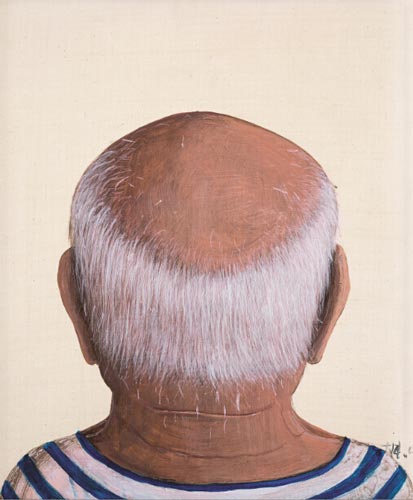 季大纯 毕加索 2007年 布面油画 30×25.5cm