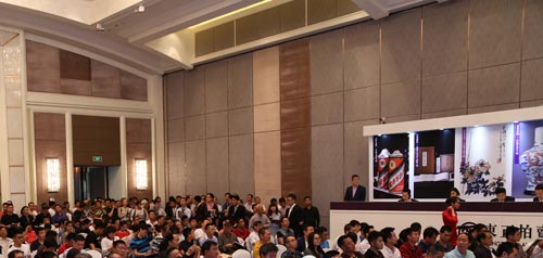 北京东正2015年春季艺术品拍卖会现场