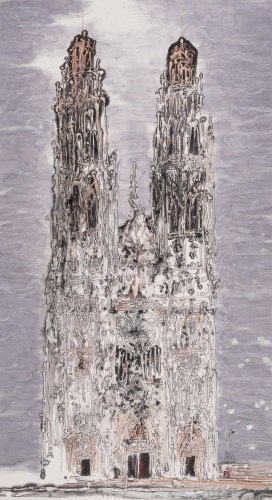 世界观：聂危谷中国画展亮相中国美术馆
