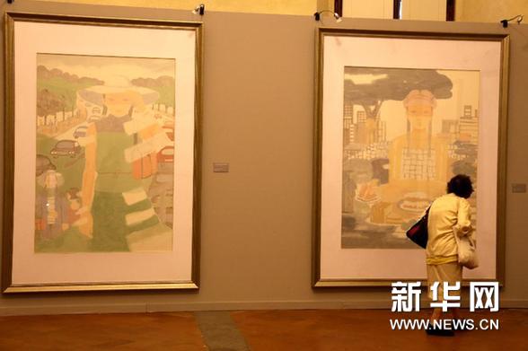 田黎明《阳光·空气·水》国画精品展登陆意大利