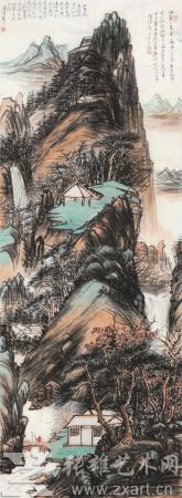 陈传席的《山峙云间峭峻峰》以140.3万元成交