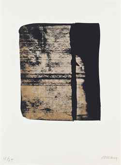 皮埃尔 · 苏拉热作品《One plate, from: Sur le mur d'en face》