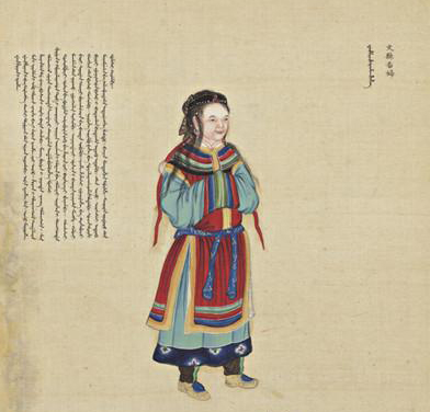 7,806,960欧元  　　清乾隆(1736-1795)，《职贡图》，绢本设色，38幅双页  金丝楠木封面，满汉双语跋文，39 x 34.2厘米(局部)  　　巴黎，德鲁奥中心，2012年6月12日，Christophe Joron-Derem拍卖行