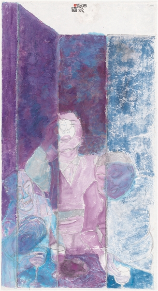 王彦萍作品《屏风系列—聚（九）》