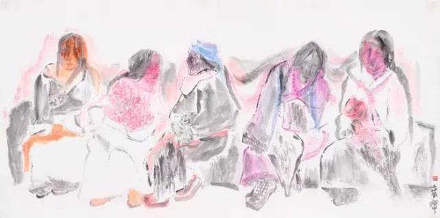 纪京宁 藏女 69x138cm