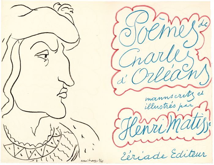     亨利·马蒂斯给查尔斯奥尔良的诗集画的封面