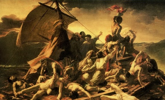 《梅杜萨之筏》 泰奥多尔·席里柯 创作于1818-1819年 藏于卢浮宫　