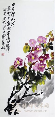 郑盛龙作品 四月潭山花