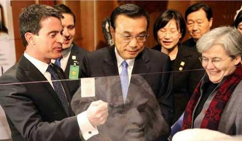  　罗丹美术馆Museum Rodin - 2015年6月30日，李克强总理在法国总理瓦尔斯陪同下参观罗丹美术馆