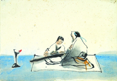 马克宣、吴山明等1988年创作的水墨动画《山水情》画稿，将在广东省美术馆展出。