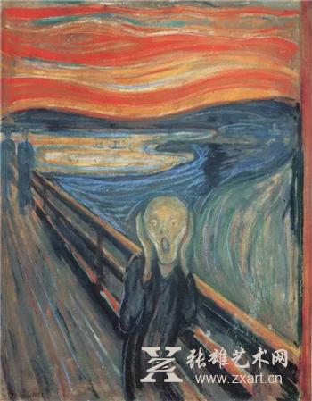 呐喊 The Scream 1893 藏于奥斯陆国家美术馆